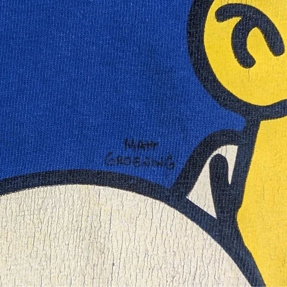 Vintage The Simpsons Homer Simpson Matt Groening D'Oh Tee Size 2XL‎ (25.5x27.5) - Picture 6 of 7